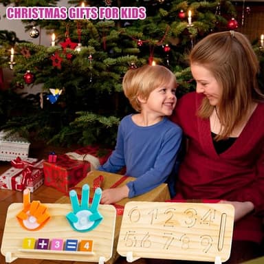 Montessori Toys for 3 4 5 Year Old,Double-Sided Preschool Learning Toys for Toddlers age 2-4,Educational Math manipulatives Number Counting Blocks for Kids,Christmas Stocking Stuffers for Boys Girls - Image 6