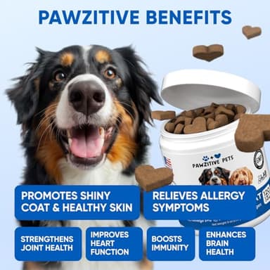 Omega 3 Fish Oil for Dogs Chews - Dog Skin & Coat Supplement for Itch Relief, Hot Spot Treatment - USA Product - Salmon Oil for Dogs Itching Skin Relief, Shedding, Hip & Joint Health - 120 Soft Treats - Image 3
