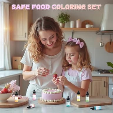 Cherrysea Oil Based Food Coloring for Chocolate Macaron Oil Edible Food Dye Set for Halloween Baking Royal Icing Cookie Supplies Gluten Free 7x6ml Food Grade Food Color Kit, 0.25 Fl. Oz/Bottles - Image 7