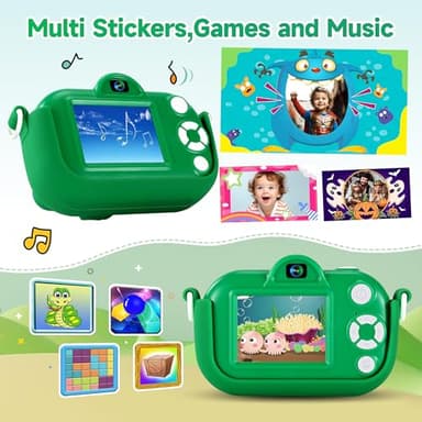 Kids Camera Boys Toys for 3 4 5 6 7 8 9 Years Old Boys, 48MP Dual Lens Kids Digital Camera Christmas Birthday Gifts, 1080P HD Video Selfie Toddler Camera with 32G SD Card - Image 5