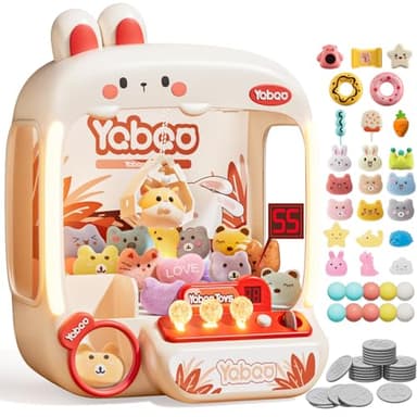 64 PCS Large Claw Machine for Kids Bunny, Vending Machine Toys for Girls 5 6 7 8 Year Old, Candy and Prize Electronic Dispenser Game Ages 5-7 6-8, Christmas Birthday Gift for 3 4 5 6 Year Old - Image 8