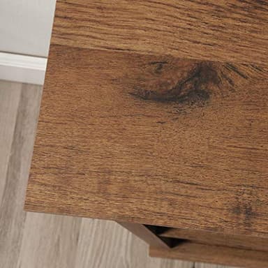 Sauder 3 Tier Book Shelf Wooden Bookcase Multipurpose Bookshelf for Home Office, Living Room, in Vintage Oak - Image 4