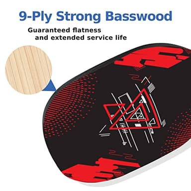 AOPOUL Pickleball Set with 4 Premium Wood Paddles, Cushion Comfort Grip, 4 Cooling Towels, 4 Pickleball Balls & Carry Bag, Pickle Ball Paddle for Men Women - Image 2