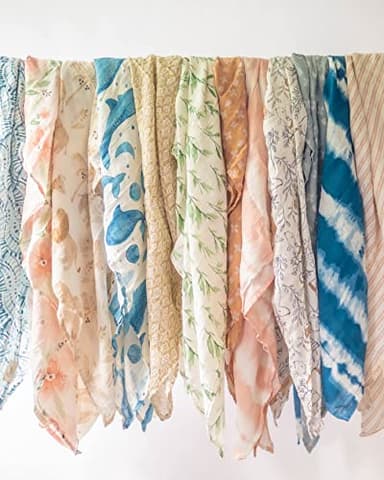 Crane Baby 100% Cotton Muslin Swaddle Blankets, Kendi Safari Animal, Set of 2, 47" x 47", Swaddles for Newborns, Baby Muslin Swaddle Blanket, For Boys & Girls - Image 7