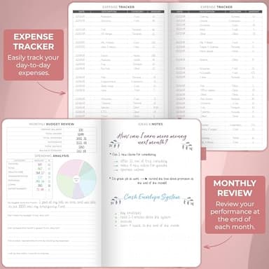 Clever Fox Budget Planner - Expense Tracker Notebook. Monthly Budgeting Organizer, Finance Logbook & Accounts Book, Bill Tracker, A5 (Light Pink) - Image 4