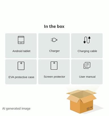 CALLSKY-NOTE Kids Tablet 11 Inch, Android Tablet with 2 Years Protection, 12GB+128GB, 8000mAh, with EVA Case, Parental Control, Pre-installed Educational APP, WiFi 6, Dual Camera, Quad Speakers, Green - Image 8