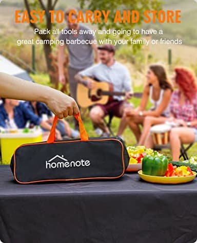 HOMENOTE Griddle Accessories Kit, Exclusive Griddle Tools Spatulas Set for Blackstone - 8 Pcs Commercial Grade Flat Top Grill Accessories - Great for Outdoor BBQ, Teppanyaki and Camping, Black - Image 5