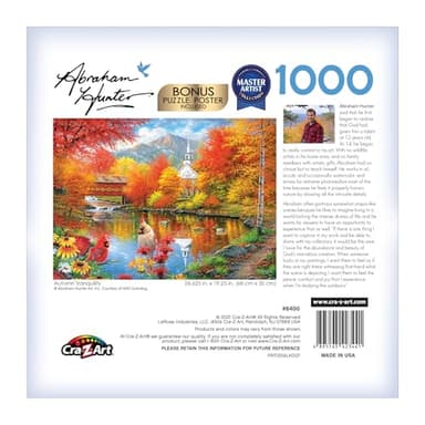 RoseArt - Abraham Hunter - Autumn Tranquility - 1000 Piece Jigsaw Puzzle for Adults - Image 3