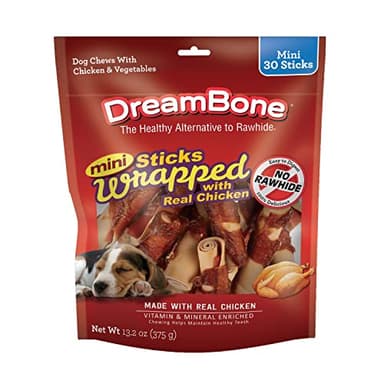 DreamBone Mini Chicken-Wrapped Sticks, 30 Ct., Rawhide-Free Chews for Dogs - Image 1