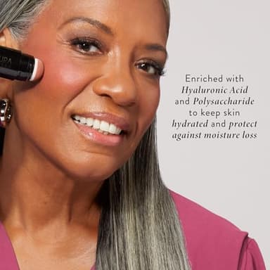 LAURA GELLER NEW YORK Serum Blush Tint, Lightweight Liquid Blush for Cheeks, Weightless Watercolor Sheer Finish, Practical Pink - Image 6