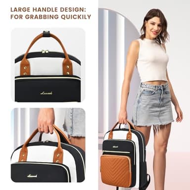 LOVEVOOK Laptop Backpack for Women, Water Resistant Travel Work Backpacks Purse Stylish College Business Teacher Nurse Computer Bag - Image 8