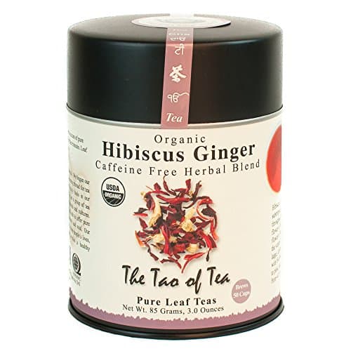 The Tao of Tea, Hibiscus Ginger Tea, Loose Leaf, 3.0 Ounce Tin to make 50 cups - Image 1