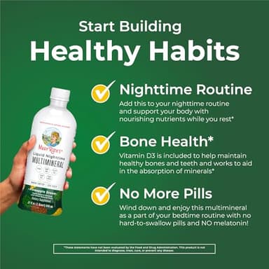 MaryRuth Organics Liquid Nighttime Multimineral | NO Melatonin | Magnesium Citrate | Calcium | Zinc | Vitamin D3| Available in 4 Flavors | Vegan | Sugar Free | Gluten Free | 32 Oz - Image 5