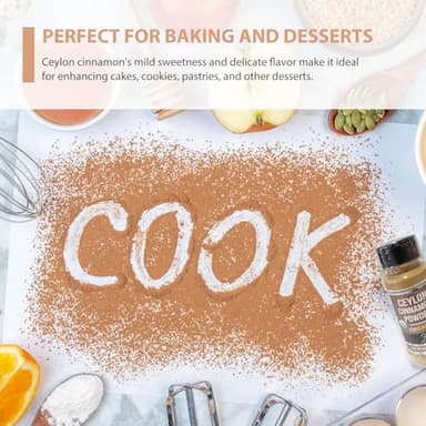 Soeos Organic Ceylon Cinnamon Powder 2 Ounce, Pure Ground Cinnamon from Sri Lanka, Perfect for Baking, Cooking and Beverages - Image 7