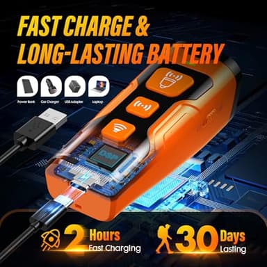 YUYQA Dog Bark Deterrent Device, 3X Ultrasonic Anti Barking, 6 Training Modes 23 FT Range Barks No More Indoors Outdoors Behavior Correct Safe & Humane Rechargeable Compact Bark Control for Dogs - Image 7