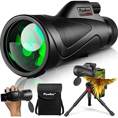 12x60 Monocular Telescope High Powered with Smartphone Adapter Tripod and Portable Bag, Larger Vision Monoculars for Adults with BAK4 Prism & FMC Lens, Suitable for Bird Watching Hiking Travel - Image 1