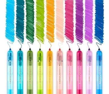Crayola Clicks Retractable Markers - Bold (10ct), No Dry Washable Markers for Kids, Click Markers for School, Must Have Coloring Supplies, Gifts - Image 6