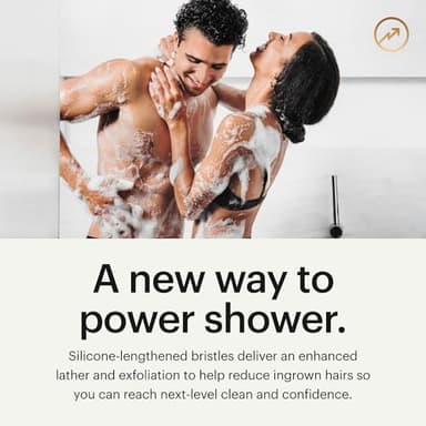 MANSCAPED® The Body Buffer Premium Silicone Scrubber for Nourishing, Cleaning & Exfoliating Your Skin - Lather Boosting Bristles with Ergonomic No-Slip Handle, Long-Lasting & Easy to Clean (1-Pack) - Image 2