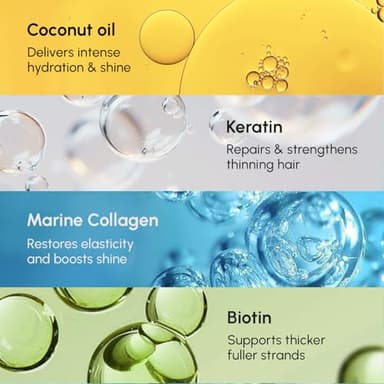 MAREE Deep Conditioning Hair Mask for Damaged Hair Treatment - Keratin Hair Care for Hydrating Growth Repair Moisturizing - Dry Curly Color Refreshing - Tratamiento Mascarilla Para el Cabello Seco - Image 4