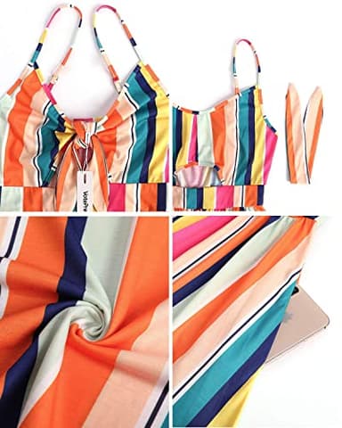 VOTEPRETTY Women's Summer Dresses Sundresses Beach Clothes Outfit Vacation 2024 V Party Graduation Homecoming Casual Tropical Prom Bride Shower Plus Size Resort Wear Hawaiian Spring Cruise Floral - Image 3