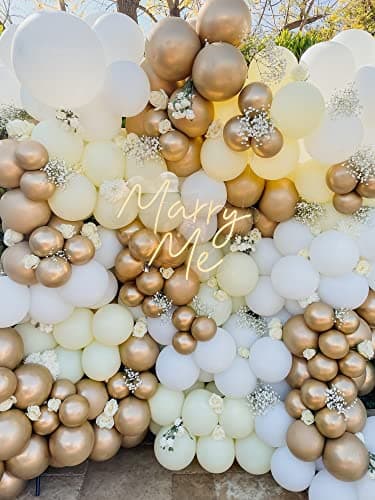 Voircoloria 105pcs Metallic Gold Balloons 12inch Party Latex Balloons for Birthday Graduation Baby Shower Wedding Anniversary New Year Party Decorations - Image 6