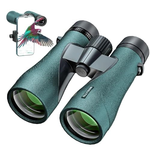 12X50 UHD Binoculars for Adults High Powered with Phone Adapter, Super Bright IPX7 Waterproof Binoculars with BAK4 Prisms, Professional Binocular for Hunting Bird Watching Stargazing Safari Travel - Image 1