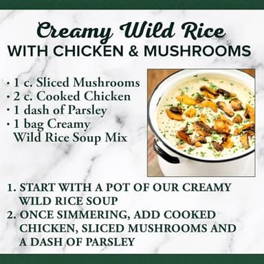 Bear Creek Soup Mix, Creamy Wild Rice, 9.6 Ounce (Pack of 6) - Image 7