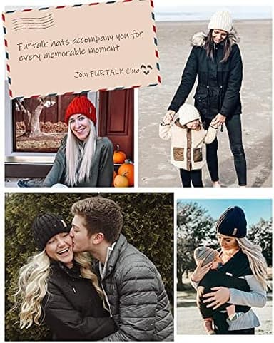 FURTALK Winter Hats for Women Fleece Lined Beanie Knit Chunky Womens Snow Cap - Image 7