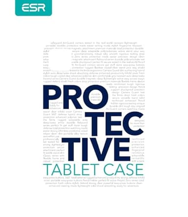 ESR for iPad Air 11 Inch Case M3/M2 (2025/2024), iPad Air 5th/4th Gen (2022/2020), Powerful Magnetic Attachment, Slim Trifold Stand Case, Auto Wake/Sleep, Durable Protection, Black - Image 10