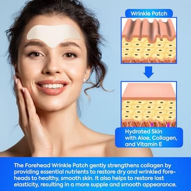 SILKDERMIS Forehead Wrinkle Patches 12Pcs with Aloe, Collagen, Vitamin E, Anti Wrinkle Patches, Forehead Wrinkles Treatment - Image 3