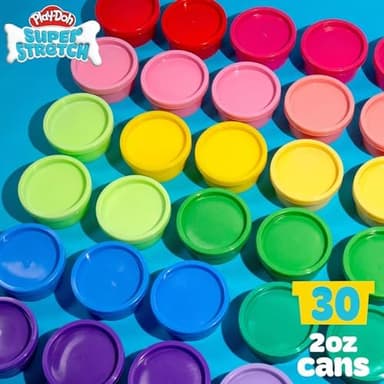 Play-Doh Super Stretch 30-Pack, Kit, Gifts for Kids, Popular Kids Toys, Party Favors for Kids 8-12, Compound Packs, Bulk Pack, Kids Gifts 8-12, Sensory Dough - Image 5