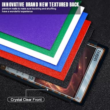 600CT MTG Card Sleeves, Katomula Clear Front Textured Back Card Sleeve Deck Card Protectors, Standard Size Card Sleeves for MTG, Baseball Card, Sports Cards, Game Card - Image 3
