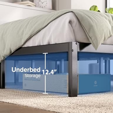 ZINUS 14 Inch Elias Metal Platform Bed Frame, Steel Support, No Box Spring Needed, Easy Assembly, Queen - Image 4