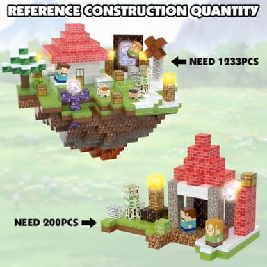 AIDYVOI 200PCS Magnetic Blocks Building Toys Set, Light Up Magnet Cubes, 3D Magnetic Building Blocks for Kids Boys Girls Ages 3+, STEM Sensory Christmas Birthday Present Construction Toys - Image 7