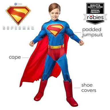 Rubies Superman 2025: Superman Costume for Kids, Boy's Medium - Image 2