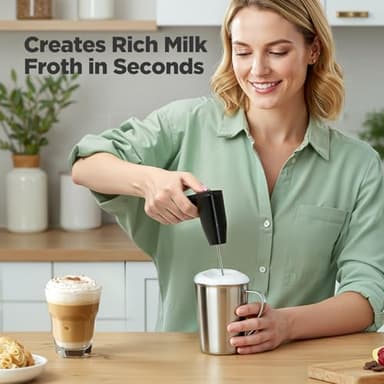 Tastyle Single Serve Coffee Maker with Built-in Detachable Milk Frother, Iced and Hot Coffee Machine for K Cup & Grounds, 40oz Removable Water Reservoir, 6 Cup Sizes, Fits 7.3" Travel Mug, Black - Image 7