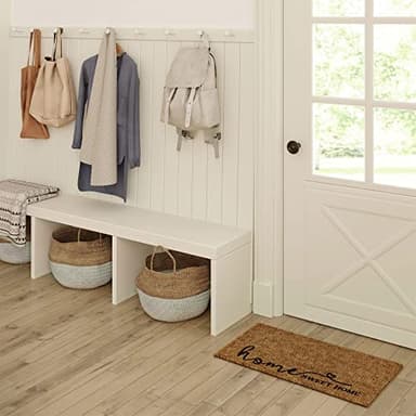 Barnyard Designs Doormat Welcome Mat for Outdoors, Large Front Door Entrance Mat, 30x17, Brown (Home Sweet Home Script) - Image 7