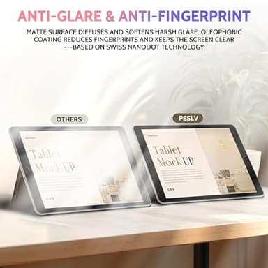 Peslv 2 Pack Like Paper Screen Protector for iPad 9th/8th/7th (10.2-Inch, 2021-2019), Matte Anti Glare PET Film/Blue Light Filter Eye Protection Cover/Drawing & Writing Feel Like on Paper - Image 3