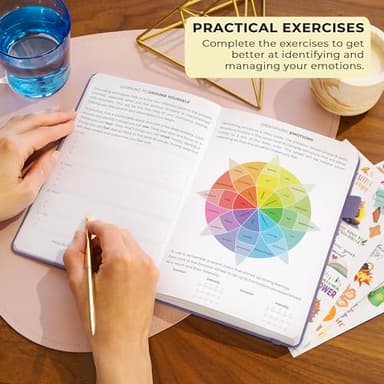 Clever Fox Mental Health & Anxiety Journal – Guided CBT Journal with Prompts for Self Help & Stress Relief – Mood & Emotion Tracker (Lavender) - Image 5