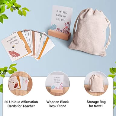 Teacher Gifts, Teacher Appreciation Gifts with 20 OZ Insulated Tumbler, Affirmation Cards Unique Gift Ideas for Women, Cozy Socks Thank You Basket Box for New Teachers, Teachers Christmas Gift - Image 3