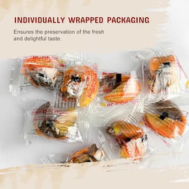 52USA Fortune Cookies, Approx. 350pcs, 3-in1 Flavor, Fortune Cookies Individually Wrapped Bulk, Fresh Cookies, (Original, Chocolate, Orange) Flavor, 56oz - Image 6