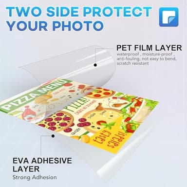 FURWEY 200 Pack Laminating Sheets, 3 mil, 8.9" x 11.4" Thermal Laminating Pouches Lamination Sheet Paper for Laminator, Clear, Letter Size, Office and School Supplies - Image 3