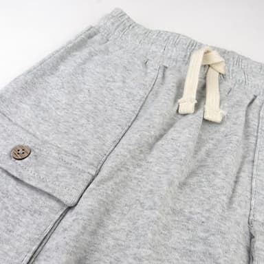 HonestBaby 2-Pack Cargo Shorts 100% Organic Cotton for Infant Baby and Toddler, Boys, Girls, Dusty Brown, Newborn - Image 2