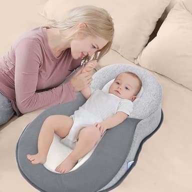 Restnest Baby Bed Acid Reflux with Strap, 2025 New Keesley Rest Nest Baby Bed for Reducing Spit-Up, Babies Feeding Support Pillow, Anti Reflux Newborn Feeding Pillow (Regular with Strap) - Image 6
