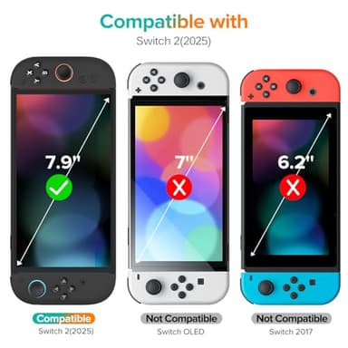 ivoler 4-Pack Tempered Glass Screen Protector Designed for Nintendo Switch 2 2025 with [Alignment Frame] Transparent HD Clear[Updated Version] Screen Protector for Switch 2 7.9'' - Image 2