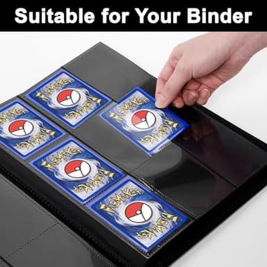 Standard Black MTG Card Sleeves 500 Pack, Card Protectors Sleeves Matte Back Finish, Perfect Shuffling - Protect All Your Trading Cards, TCG Cards & Sports Cards by Fabmaker, Never Tear 66x91mm - Image 6