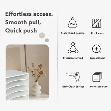 EMERIT Paper Organzier Wood Desktop Organizer Storage Letter Tray File Sorter with Adjustable Shelves for Home Office - Image 3