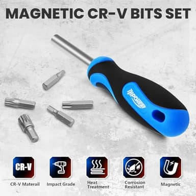 InPower 45 Pcs Screwdriver Bit Set with Magnets Included Storage Case and Bit Holder Driver - Image 3
