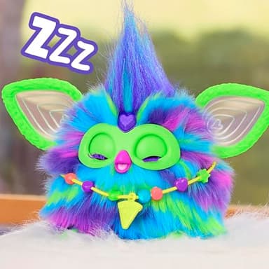 Furby Galaxy Edition, Glow in The Dark, 15 Fashion Accessories, Interactive Plush Toys for 6 Year Old Girls & Boys & Up, Voice Activated Animatronic (Amazon Exclusive) - Image 5