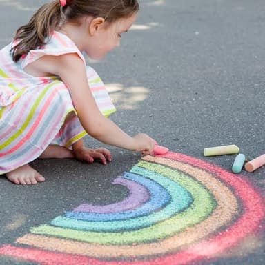 200PCS Washable Sidewalk Chalks Set in 20 Colors: Jumbo Drawing Chalk for Kids Outdoor Art, Non-Toxic Dustless Colored Giant Box Chalkboard Chalk for Toddler Painting on Blackboard, Playground, Party - Image 5